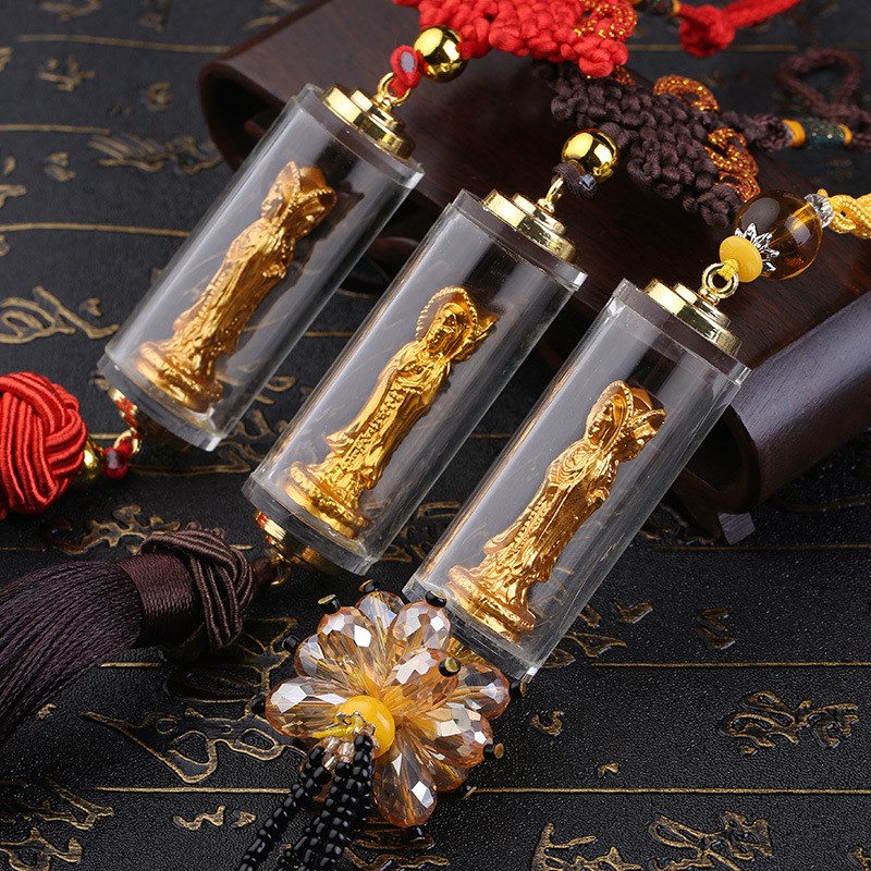 观音汽车挂件佛像饰品车内吊饰后视镜挂饰车载摆件出入男女士