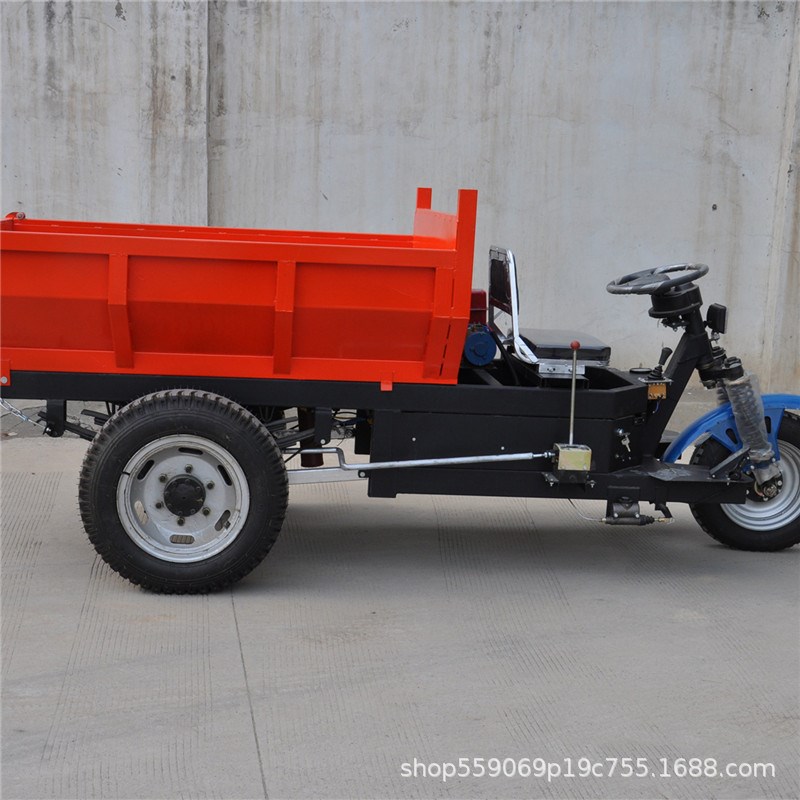农用 家用电动三轮运输车 矿用2吨电动翻斗车 拉渣 拉土 自卸车