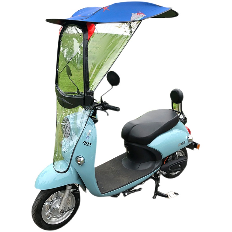 电动雨棚电瓶车篷遮阳伞新款加厚安全遮阳棚挡雨防雨罩神器