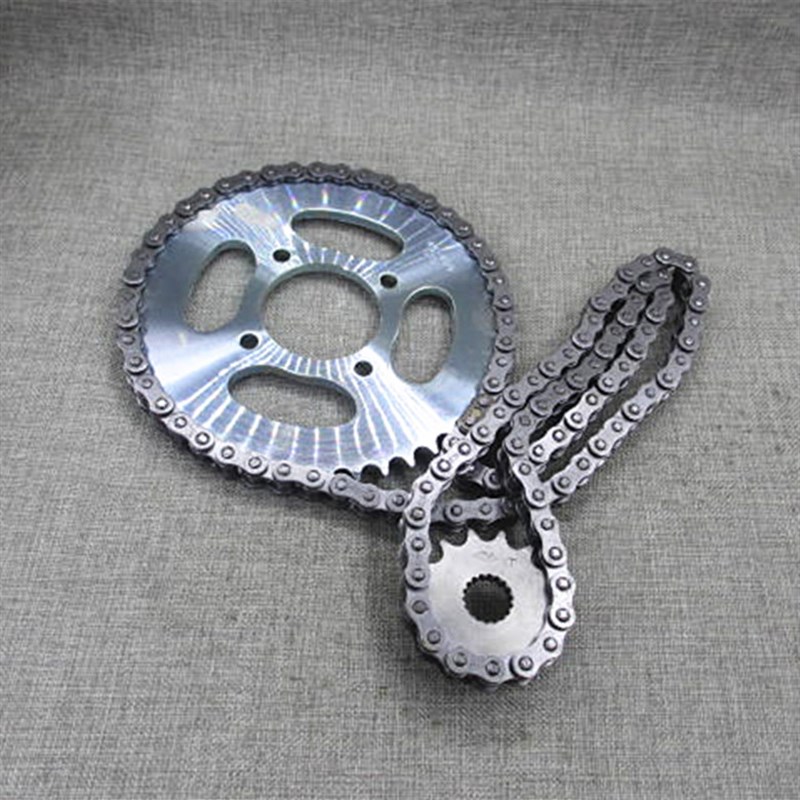 配件钻豹125K-2-3A套链GS125大小链盘链轮链条链盘牙盘齿轮