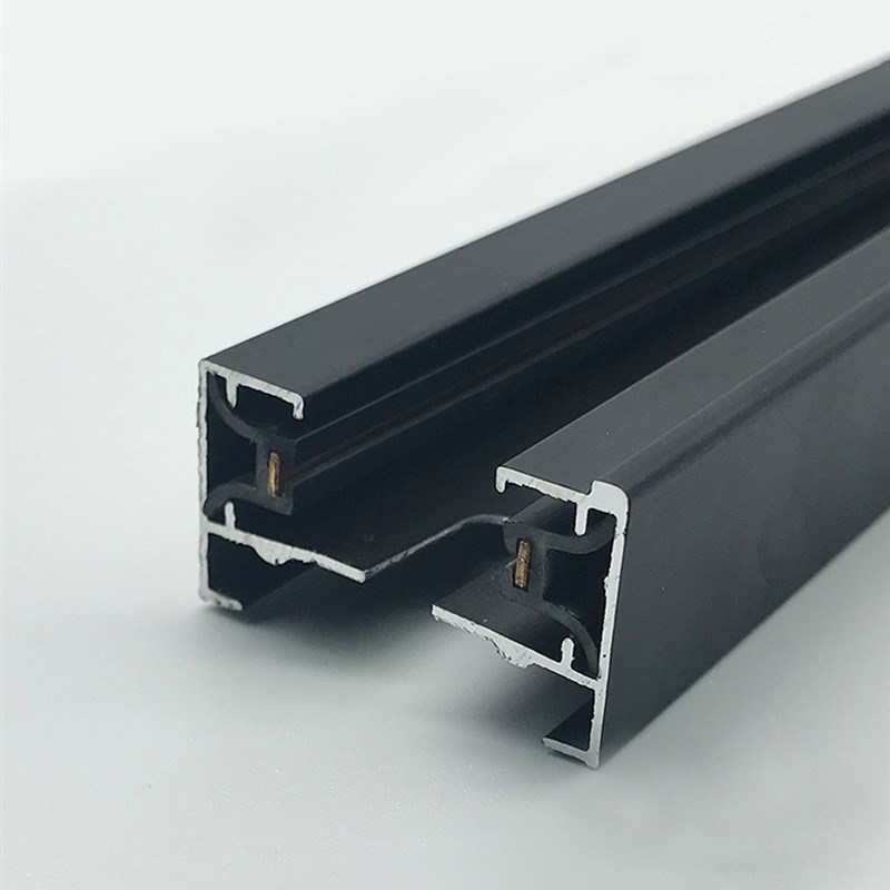 轨道射灯轨道条灯槽带线带开关纯铜加厚风扇块根服装店餐厅LED灯