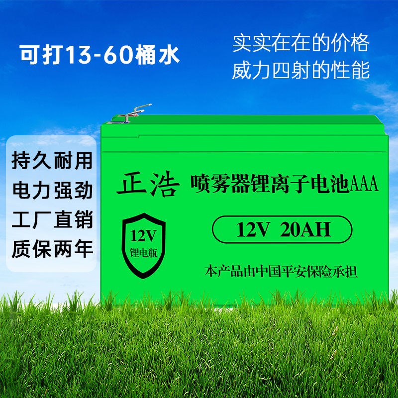 德国品质12v锂电池电动喷雾器农用电动打药机大容量锂电池音响儿