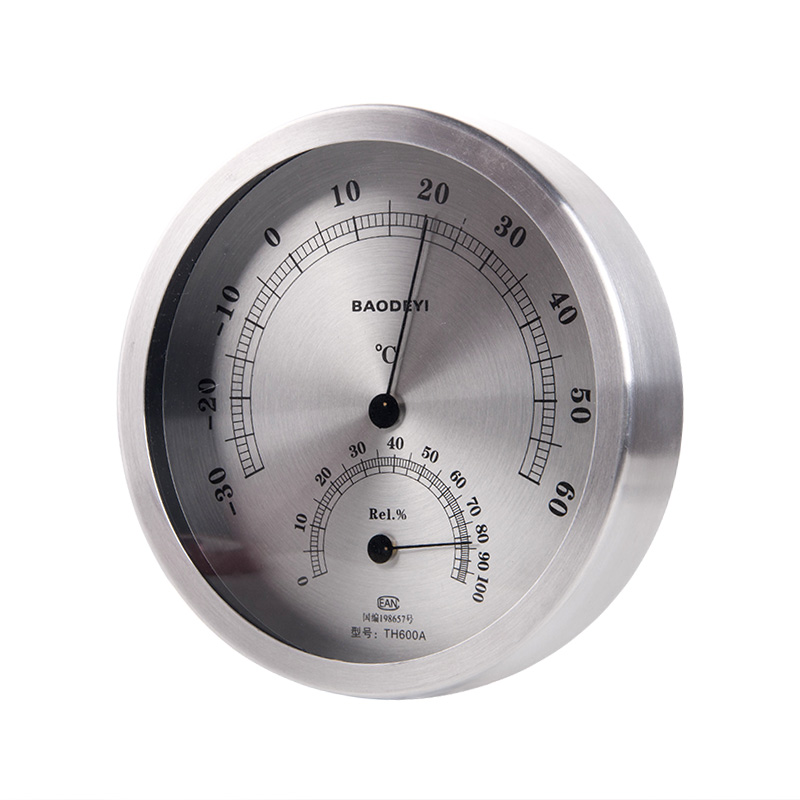 超大表盘20厘米不锈钢温湿度计家用高精度温度计精准湿度表婴儿房