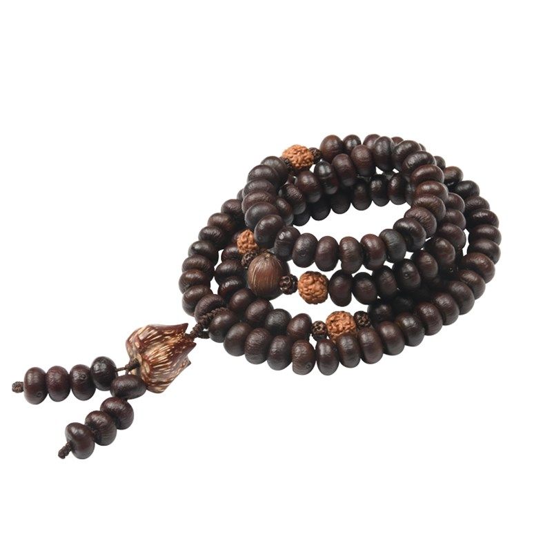 佛泽  法器紫金钵盂108颗手串 稀有菩提子佛珠念珠男项链p148