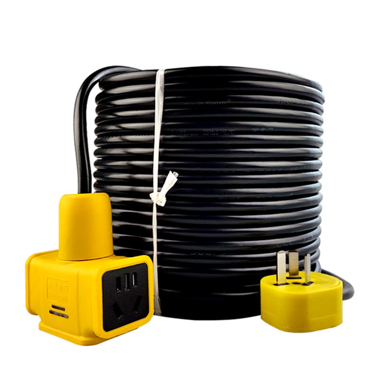 加长电线插排接线板家用插座延长线2/3插孔拖线板5/10/20米插线板