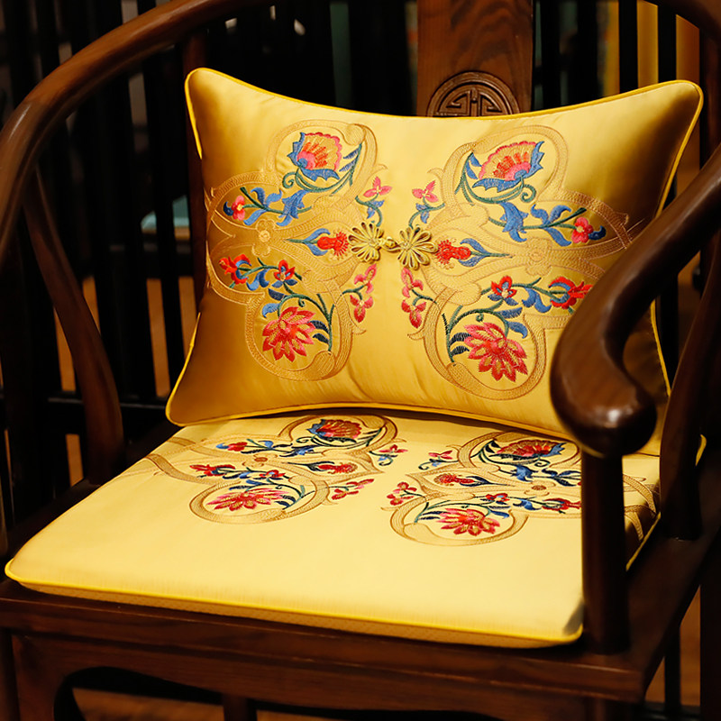新古典中式坐垫结婚喜庆餐椅垫靠垫抱枕红木沙发椅子垫圈椅太师椅