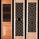 东阳木雕实木中式 花格门对开窗户隔断屏风镂空格栅复古仿古门窗框
