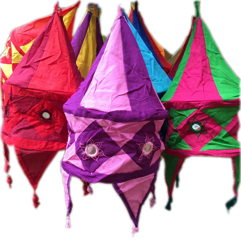 印度瑜珈馆咖啡馆客栈酒吧风情尼泊尔灯饰手工布艺灯笼装饰布灯罩