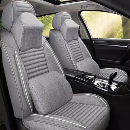 2019/2020款捷达VS7 VS5专用亚麻布汽车坐垫四季适用全包围座椅套