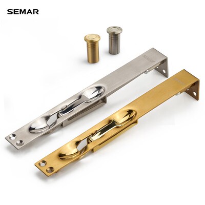 SEMAR西玛不锈钢暗插销天地插销木门子母门双开门天地插销防尘筒