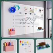 白板墙贴可移除磁性办公室写字板儿童教学涂鸦画板不伤墙磁吸家用