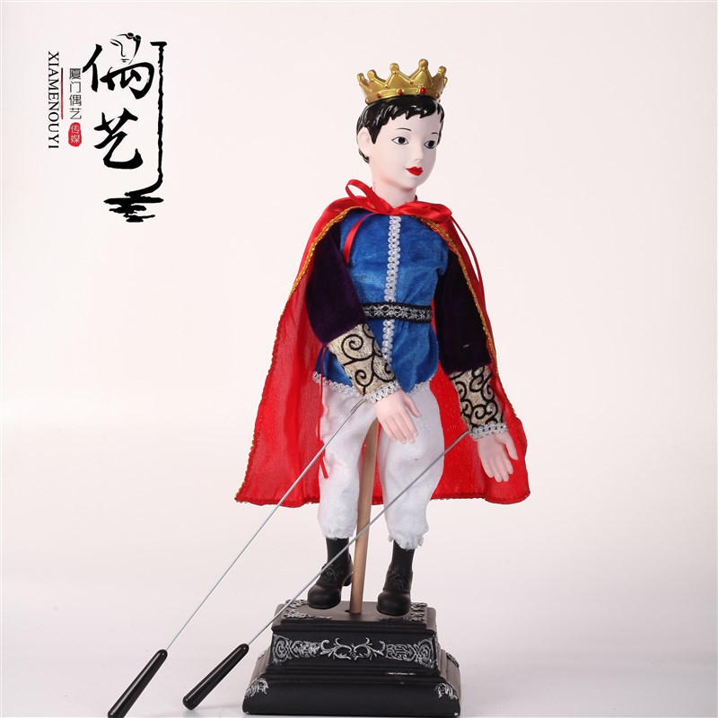 杖头木偶纯手工白雪公主木偶玩具幼儿园表演福建非遗传统研学摆件