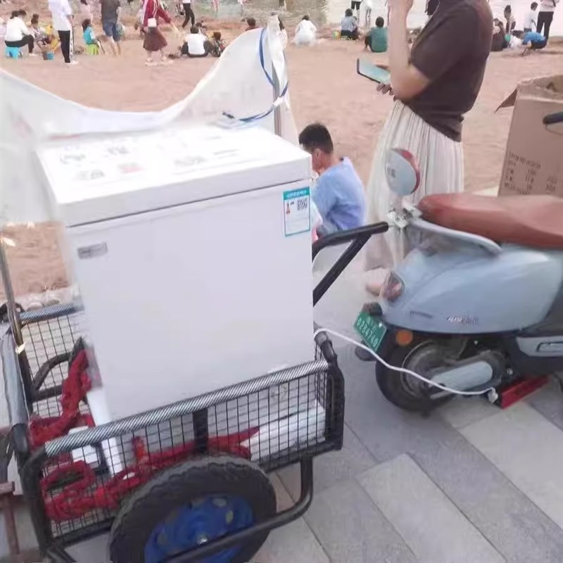 电动车网红挂斗自行车挂车拖车挂式摆摊拉货旅行钓鱼宠物