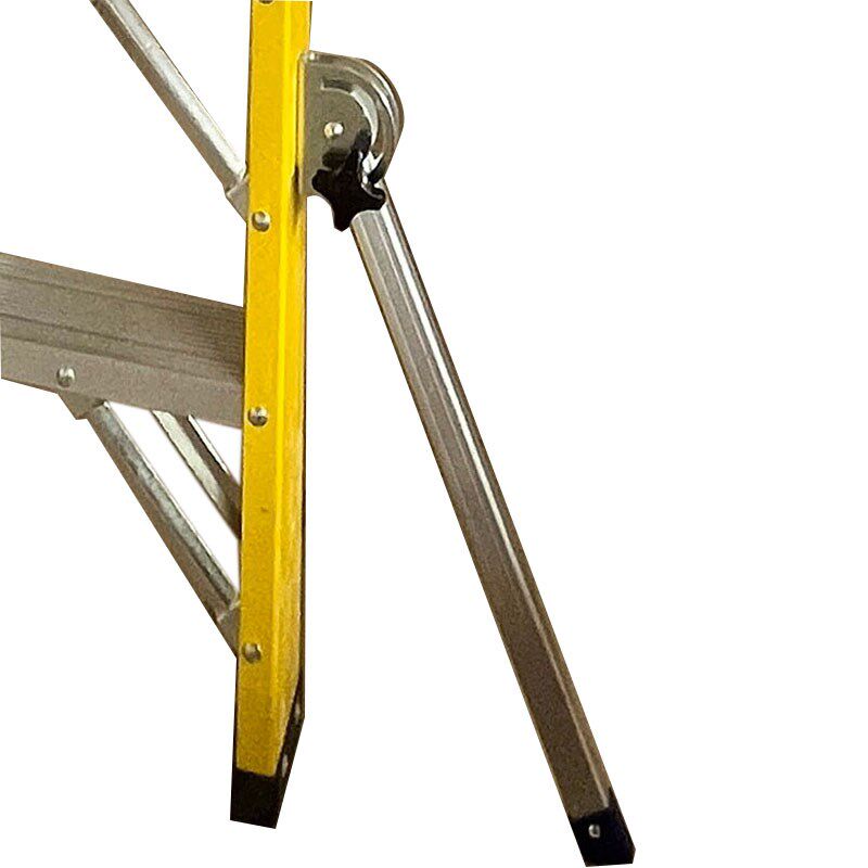 玻璃钢纤维绝缘平台梯外置支撑脚工程登高安全梯配件外斜支腿护脚