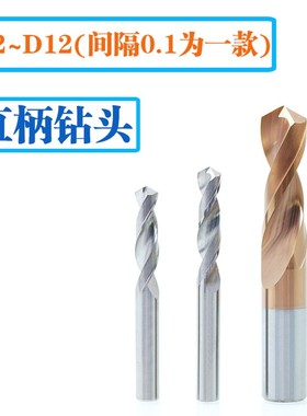 D10.1 10.2 10.3 10.4 10.5 10.6 10.7 10.89钨钢用直柄钻头铣刀