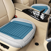 布艺汽车坐垫四季 亚麻屁股座套司机专用座垫主驾驶单个座椅三件套