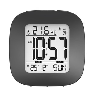 简约迷你学生办公桌小钟多功能温度款懒人贪睡闹钟背光电子数字钟