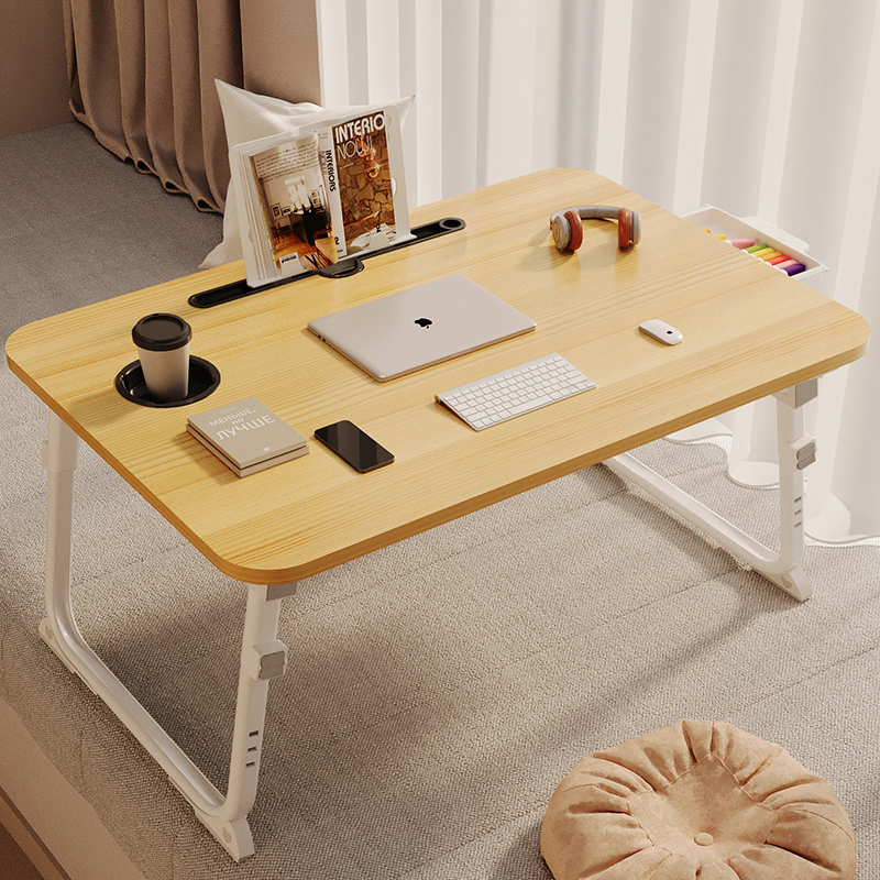 可升降牀上小桌子摺叠桌电脑桌学生学习桌书桌儿童书桌作业桌宿舍
