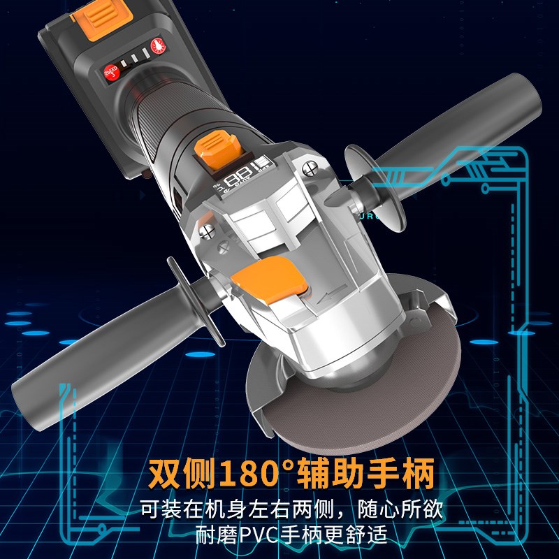 角磨机锂电电动磨光机无刷多功能万用磨光机小型手持电磨机电磨机