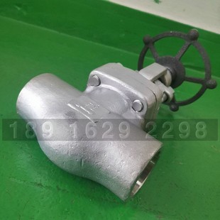 焊接截止阀DN25不锈钢蒸汽导热油高温锻造A105高压阀门J61W-64P