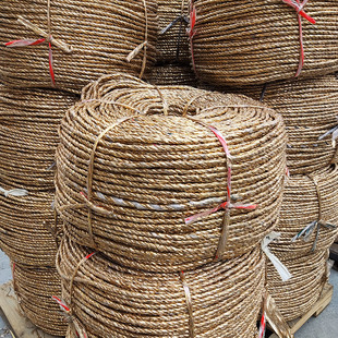 黄金打包绳大棚压膜线捆扎废纸板麦秸塑料编织绳三股捆绑打捆绳子