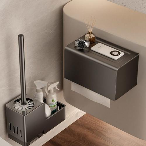 卫生间厕纸盒防水免打孔厕所纸巾盒卫生纸抽纸卷纸置物架酒店公共