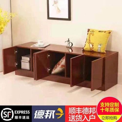 现代阳台柜窗台柜飘窗柜落地柜矮柜卧室储物柜收纳柜可坐柜子定制