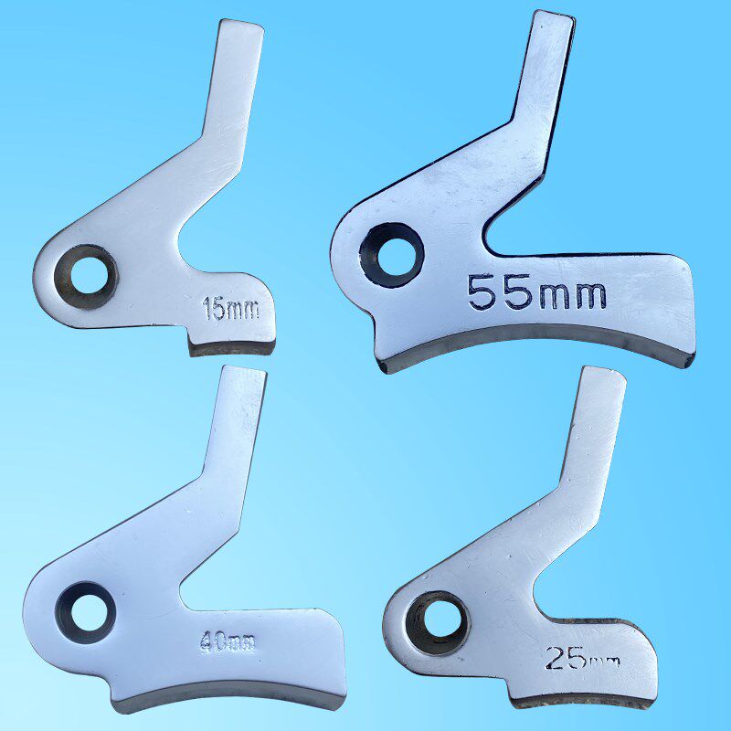 801削皮机配件压脚铲薄边小铲机白全钢弯1Y140平面大王天王星金轮