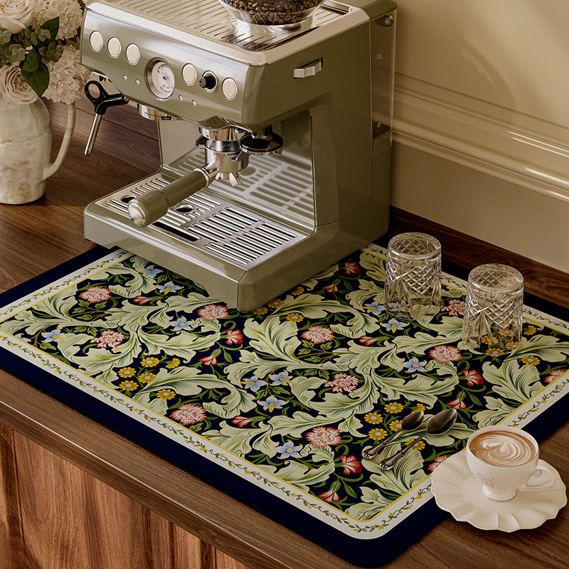 弗洛雷斯咖啡机厨房台面沥水垫矽藻泥H吸水洗手台防滑隔热静音碗