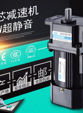 工厂DYG东洋微型交流齿轮减速电机单相三相调速380V正反转220V60W