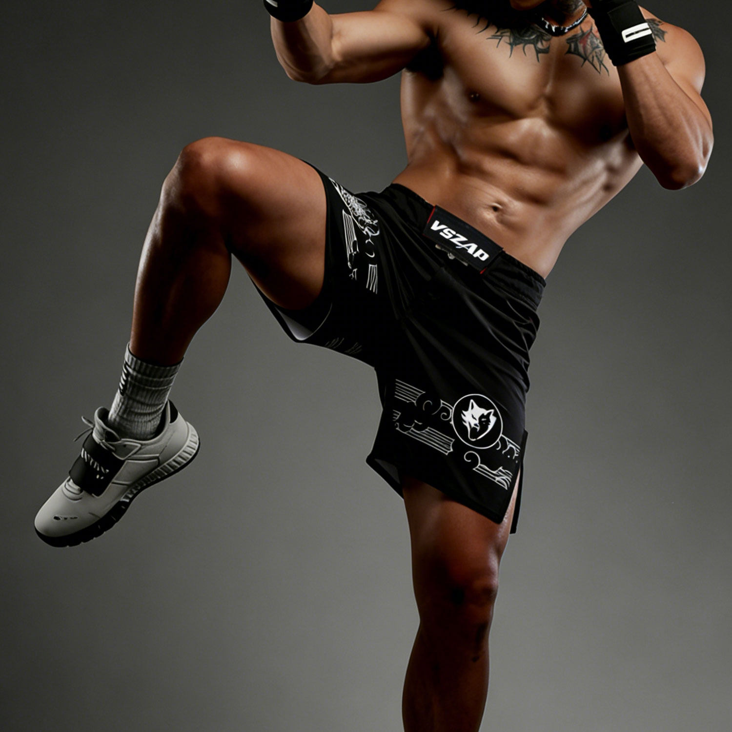 VSZAP龙年正品男士健身房运动短裤透气速干训练五分裤耐磨不掉色