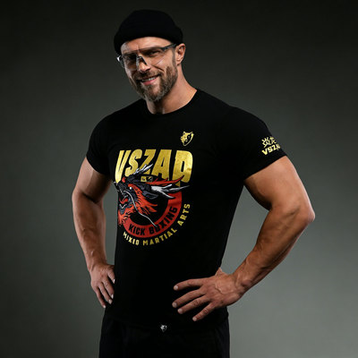 VSZAP纯棉宽松摇滚短袖T恤男