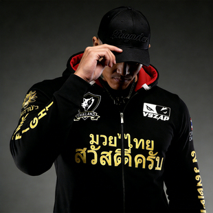 VSZAP运动健身莲花金连帽卫衣男跑步2025秋冬新款休闲正品外套