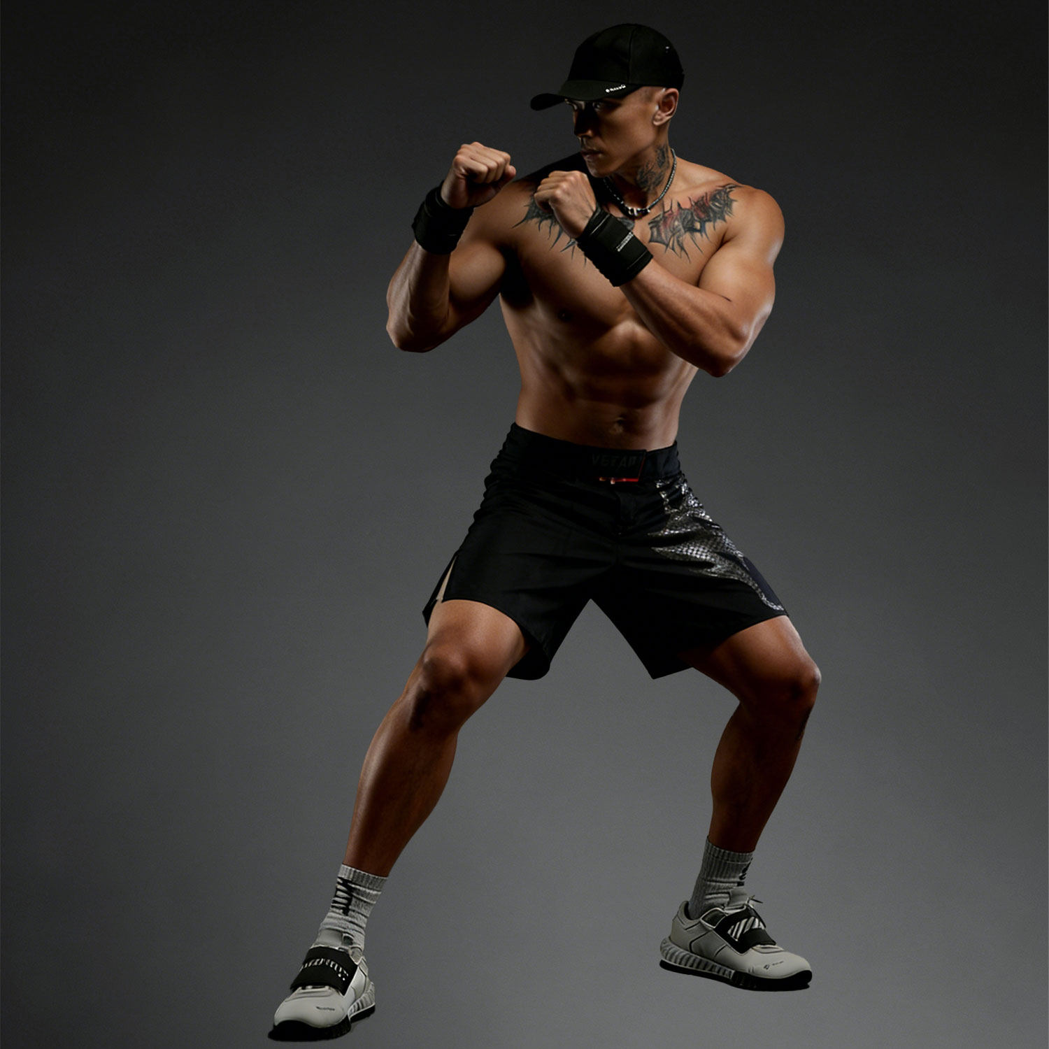 VSZAP狼头正品休闲运动风速干短裤男健身房训练五分裤黑色户外裤,男装,短裤,淘宝优惠券,粉丝福利购,淘宝优惠卷