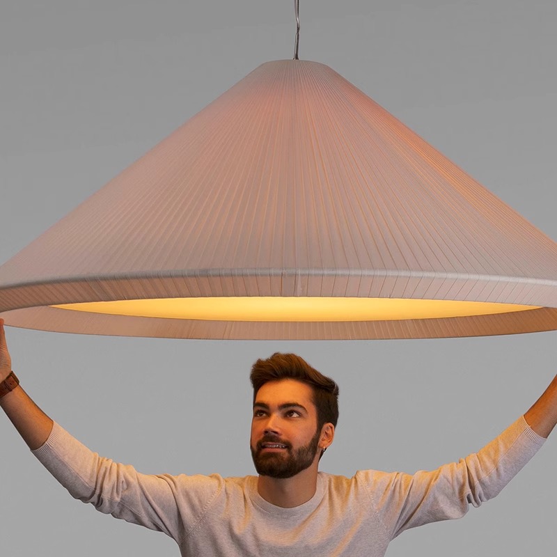 北欧餐厅吊灯f风现代简约客厅卧室书房创意个性温馨民宿饭店布艺