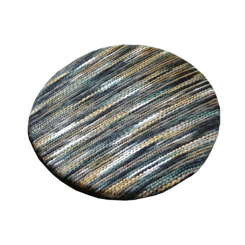 甄选美作元素圆形坐垫加厚椅子飘窗屁垫凳子座垫地上椅垫公室隔凉