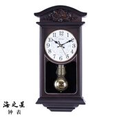 饰挂钟中式 客厅装 摇摆整点报挂墙时 复古音乐时钟级感时尚 甄选欧式