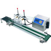 英文版 输送带液体灌装 机 机带输 自动小型四头液体灌装 甄选