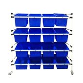 甄选淘电商拣货车仓库分拣车物料架快递物流配货车精益管线棒手推