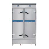 甄选商用蒸菜柜 海鲜电蒸柜不锈钢保温柜酒店厨具 前后双开门蒸箱