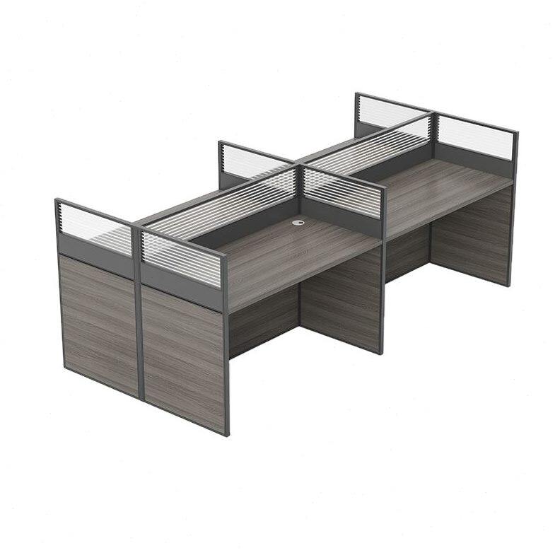 甄选职员桌公桌椅组合电脑桌简约公家具员工桌公卡位隔断屏风桌