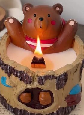 甄选桂花香蜡烛薰级伴手礼茶香淡香卧室香氛香薰家用室内持久熏香