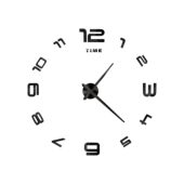 甄选3D亚克力创意镜面墙贴钟DIY挂钟超大尺寸EVA镜面挂钟