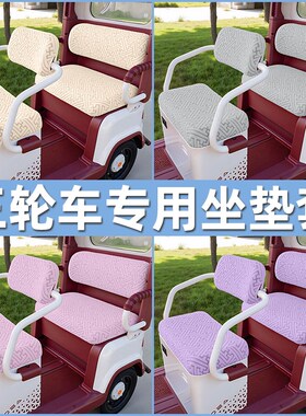 适用大安罗纳多DM2电动三轮车专用座套配件装饰四季通用坐垫套罩