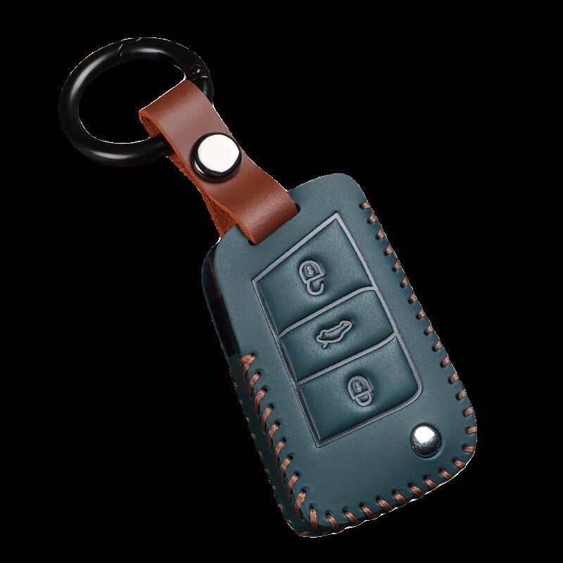 适用于大众捷达VS7 VS5 VA3真皮钥匙套 钥匙包扣壳男女车内饰专用