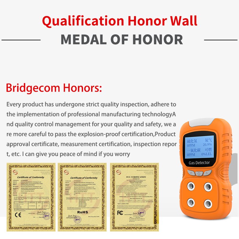 四合一气体检测仪可燃检测仪硫化氢检测仪氧气检测仪一氧化碳检测