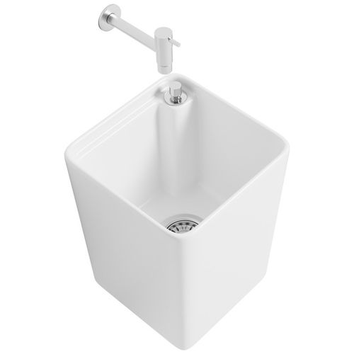 宾克斯小号30cm陶瓷洗拖把池家用卫生间阳台挂墙式迷你拖布池