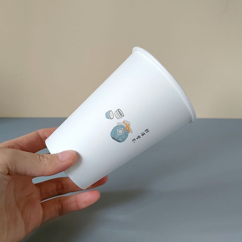 清清美大号纸杯加厚耐高温不易变形无异味不渗漏大容量一次性杯子