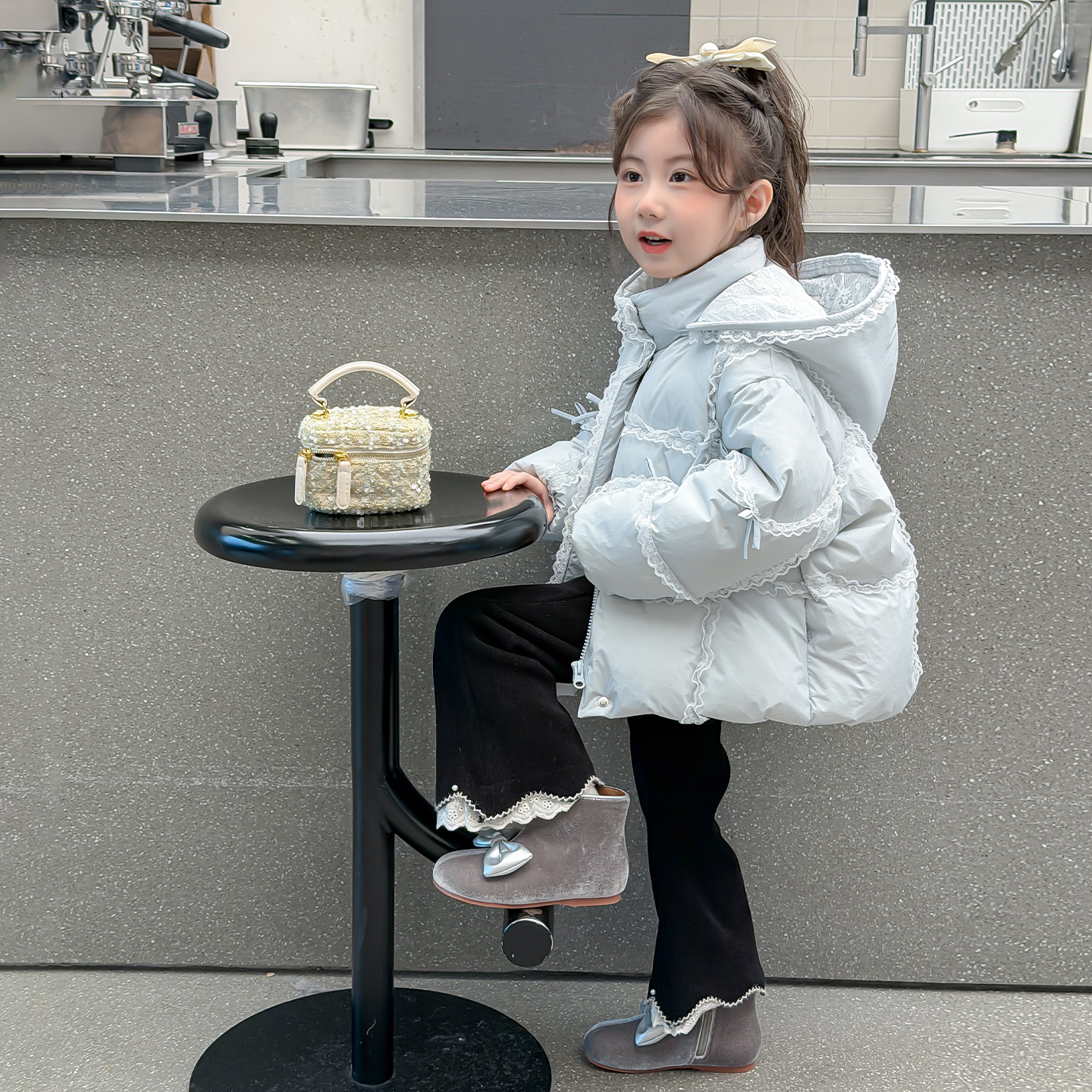 女童羽绒服冬儿童韩系白鸭绒外套