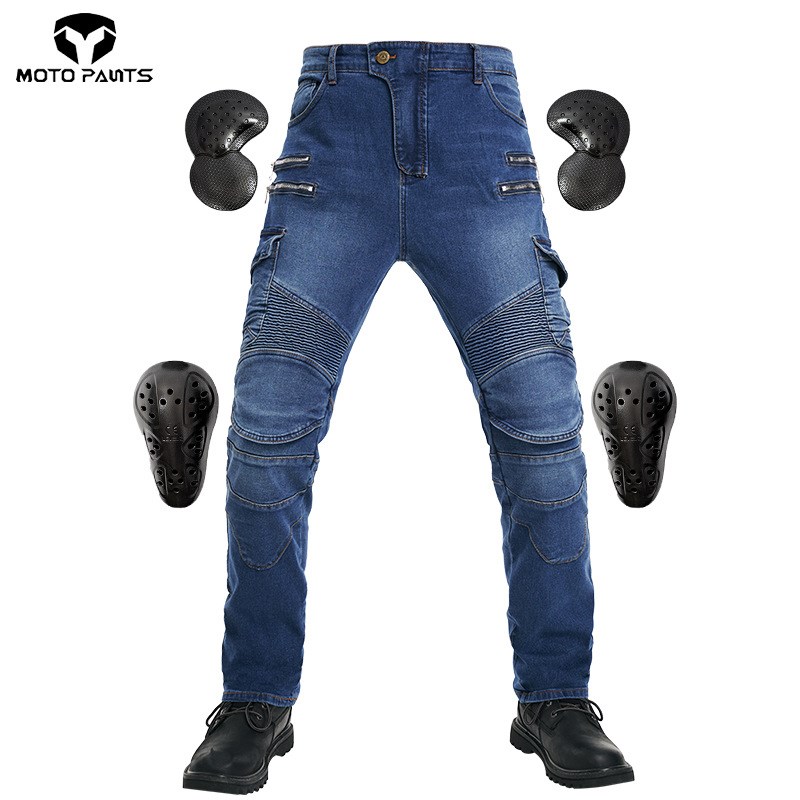 MOTO-PANTS休闲男士骑行摩托全黑色全季节球类运动存棉休闲时尚裤